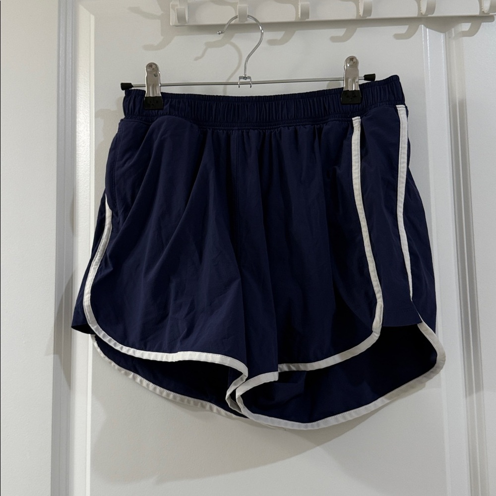 Abercrombie & Fitch Navy Blue Athletic Shorts